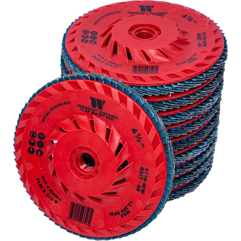 WELZH WERKZEUG Smilšpapīra ziedlapu slīpdisks 115mm