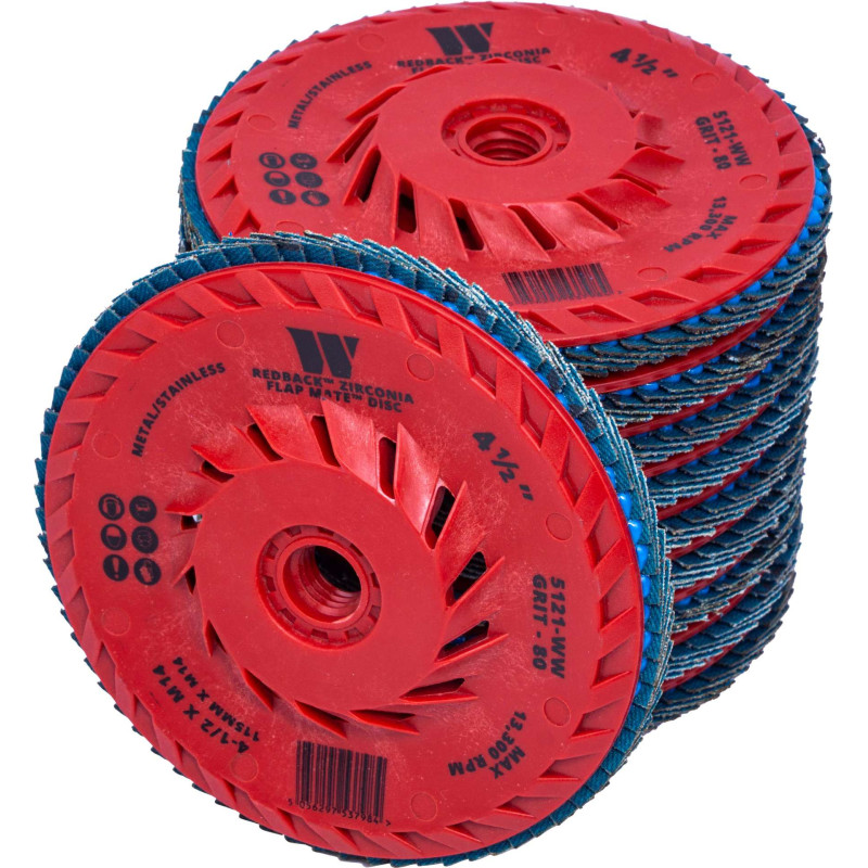 WELZH WERKZEUG Smilšpapīra ziedlapu slīpdisks 115mm