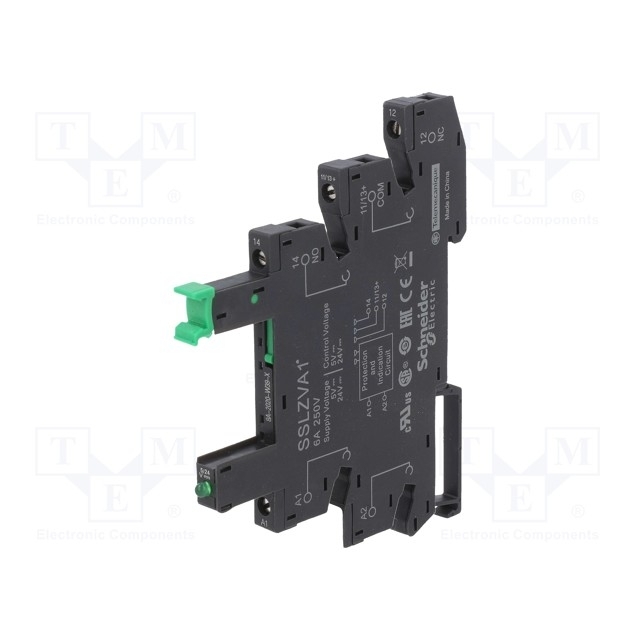 SCHNEIDER ELECTRIC Socket; 1-phase; for DIN