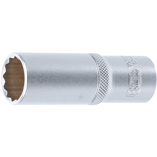 BGS TECHNIC Socket 12-p, deep 1/2"
