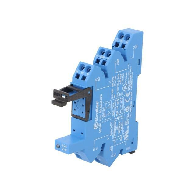 FINDER Socket; 6A; 250VAC; for DIN