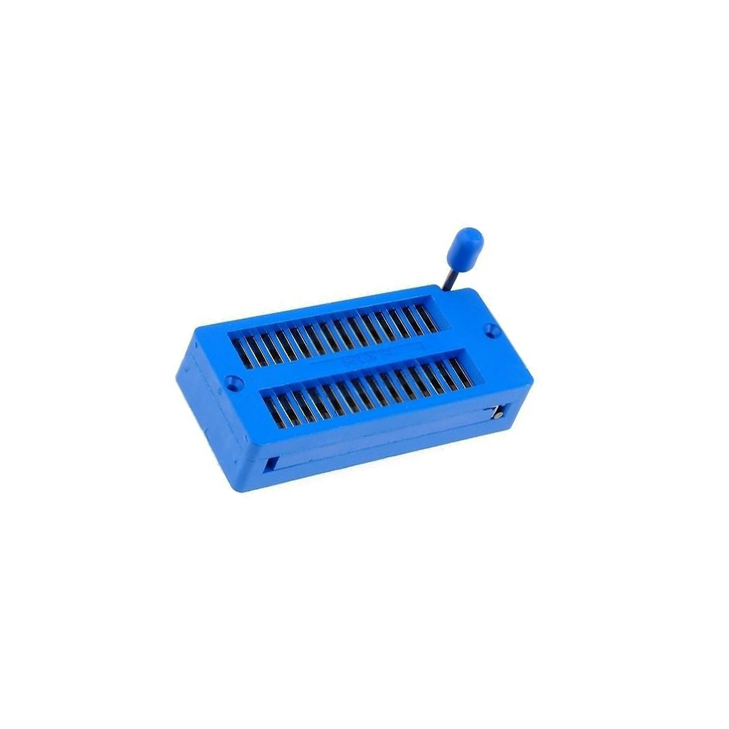 ECE Socket: integrated circuits; ZIF; DIP28