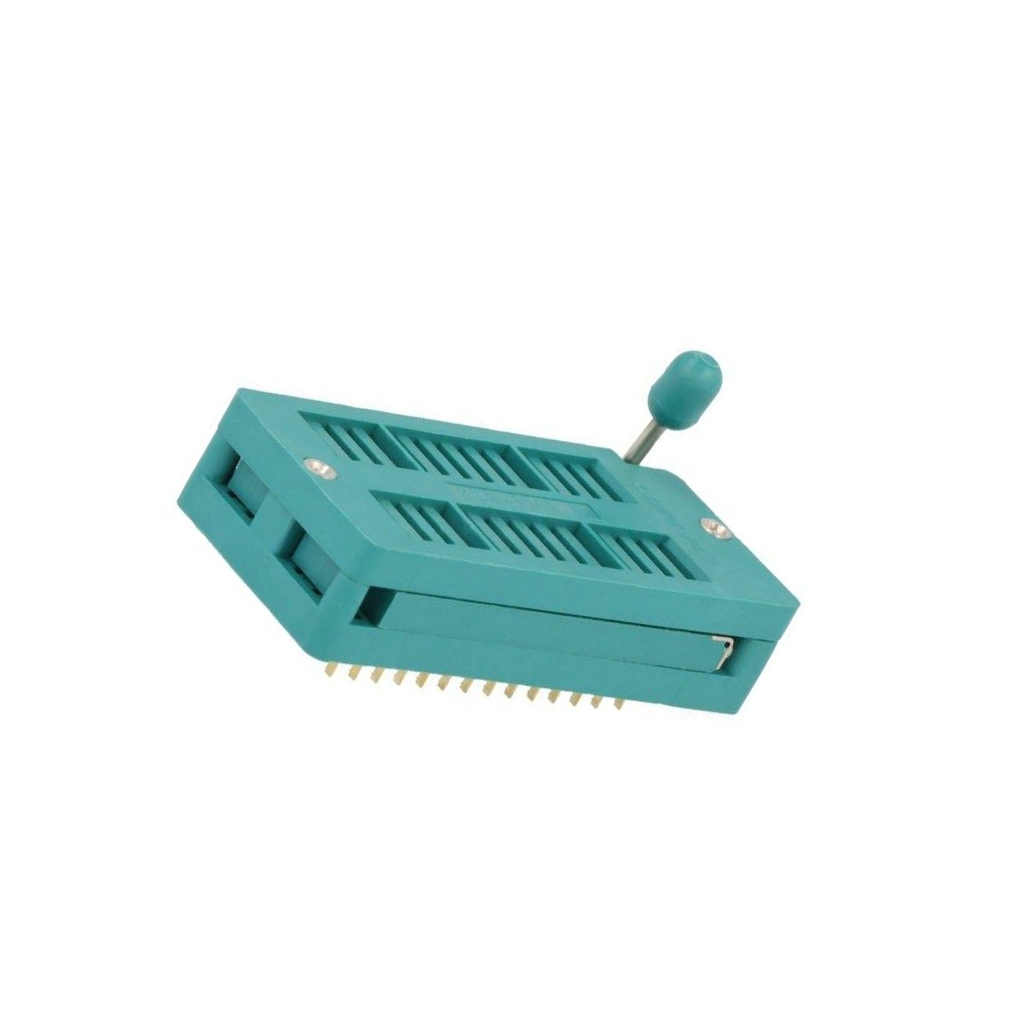 CONNFLY Socket: integrated circuits; ZIF; DIP28