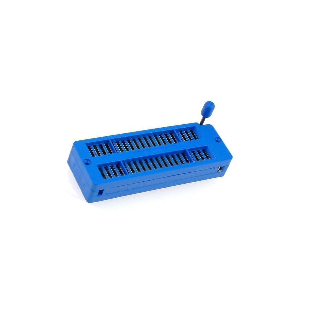 ECE Socket: integrated circuits; ZIF; DIP40