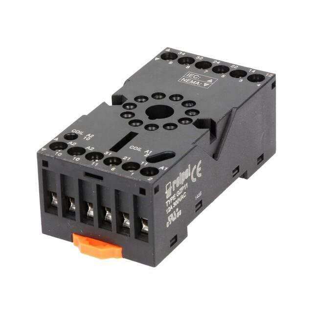 RELPOL Socket; PIN: 11; 10A; 250VAC