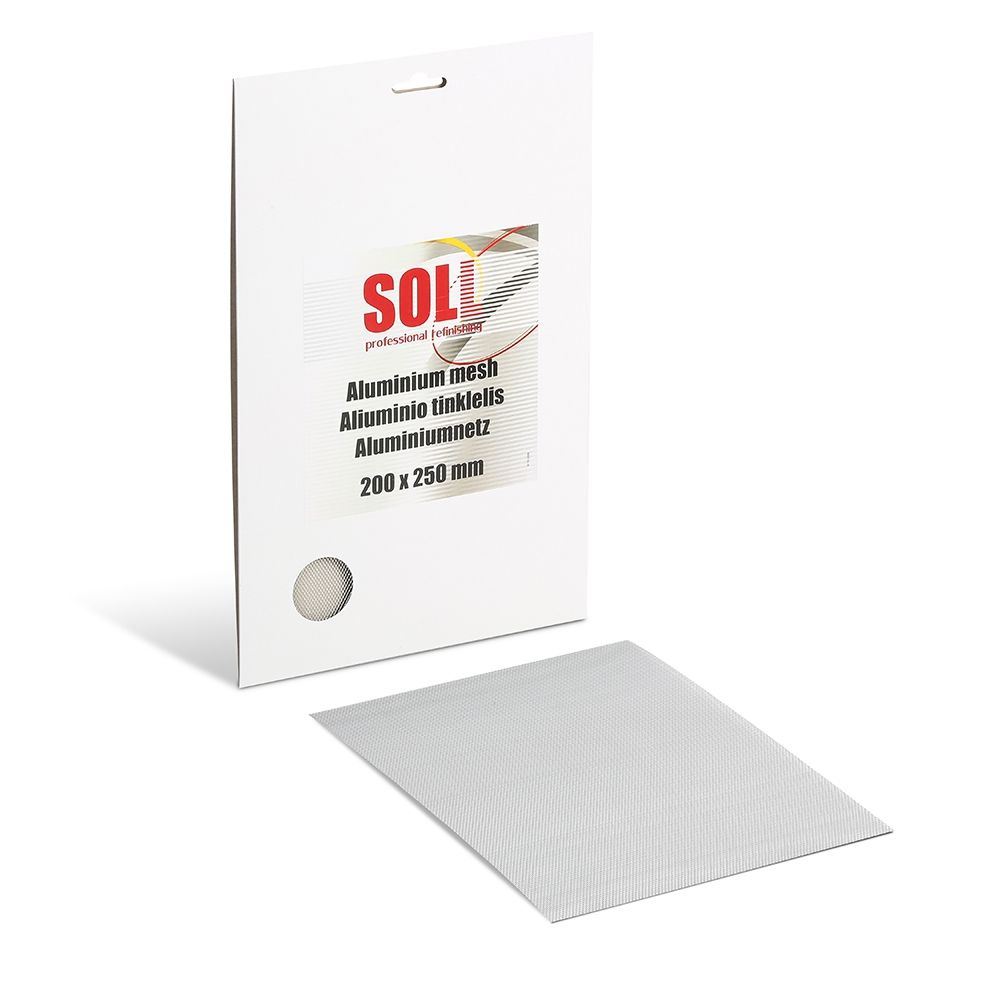 SOLL Alumīnija siets remontdarbiem 200x250mm, 3gb