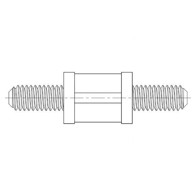 DREMEC Spacer sleeve; cylindrical; polyamide 66