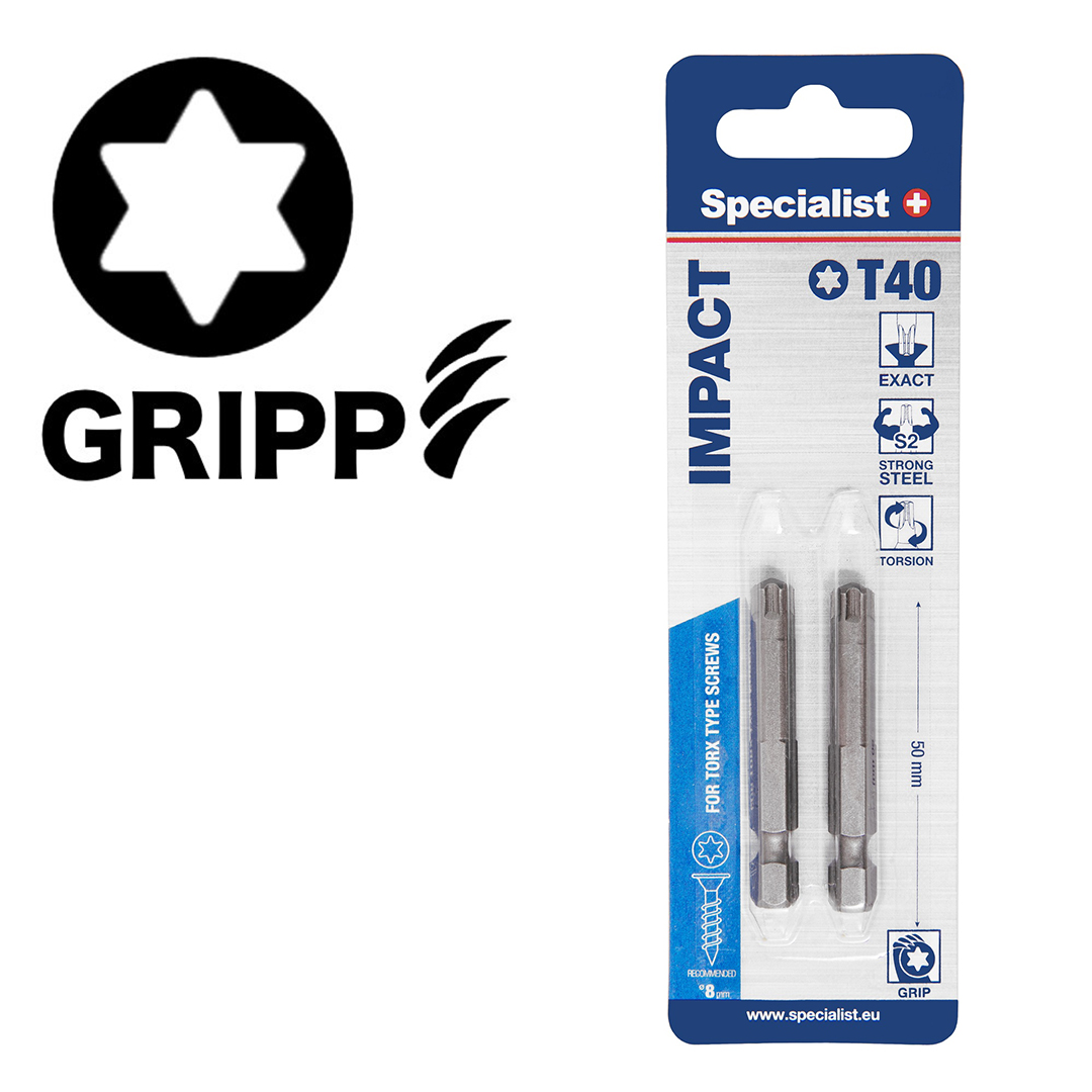 SPECIALIST+ antgalis TORX GRIP T40, 50mm