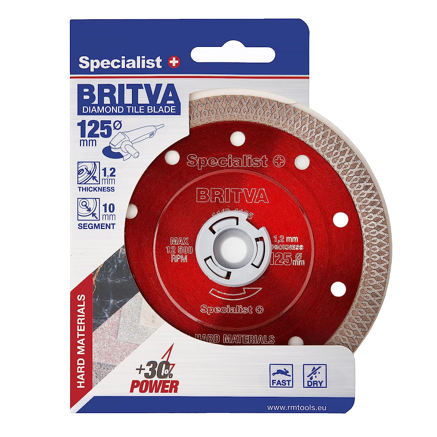 SPECIALIST+ dimanta disks BRITVA, 125 x