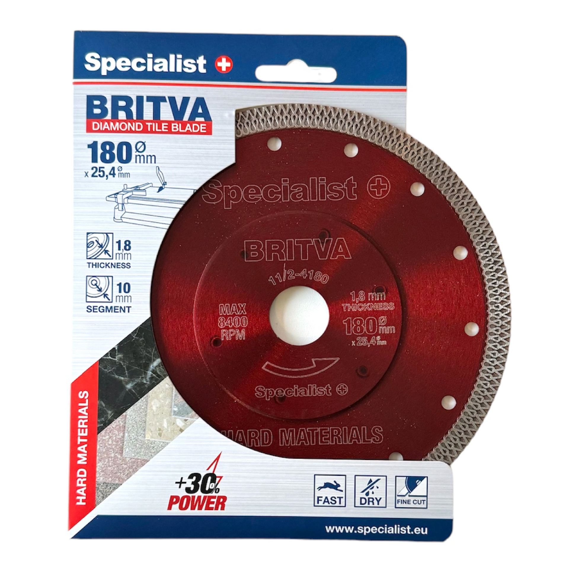 SPECIALIST+ dimanta disks BRITVA, 180 x