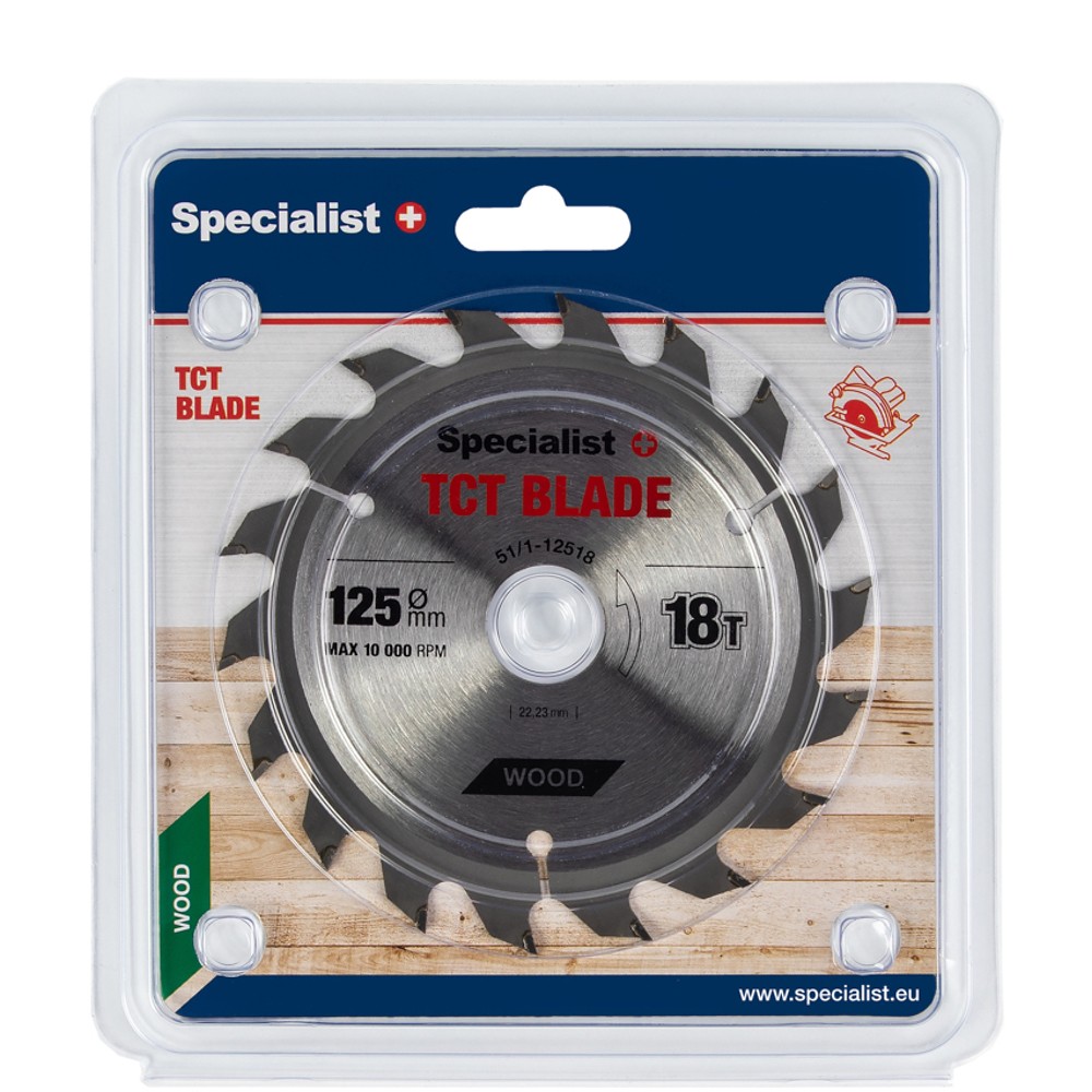 SPECIALIST+ griešanas disks, 125 x 18T