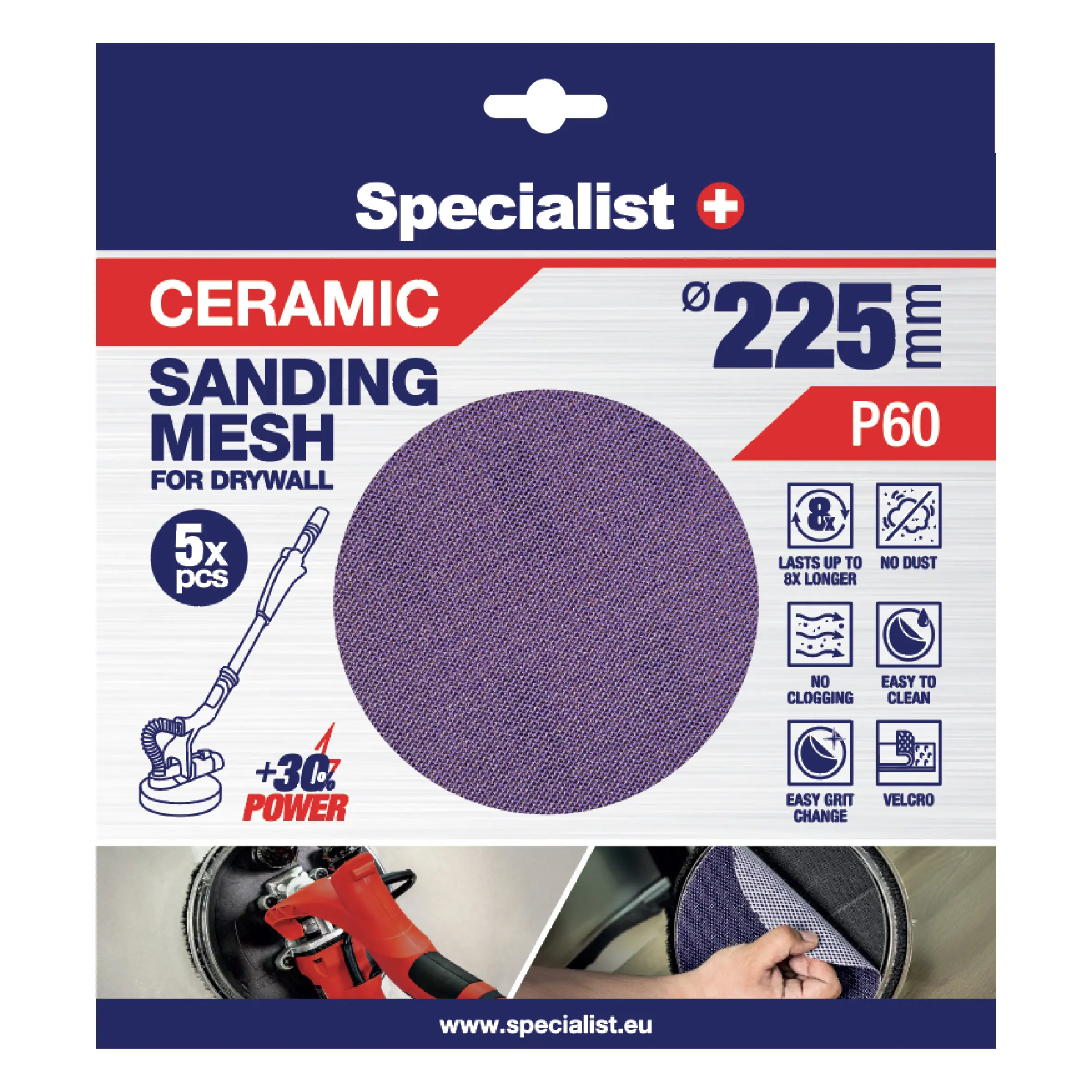 Specialist+ Keramikas Siets MESH 225 mm
