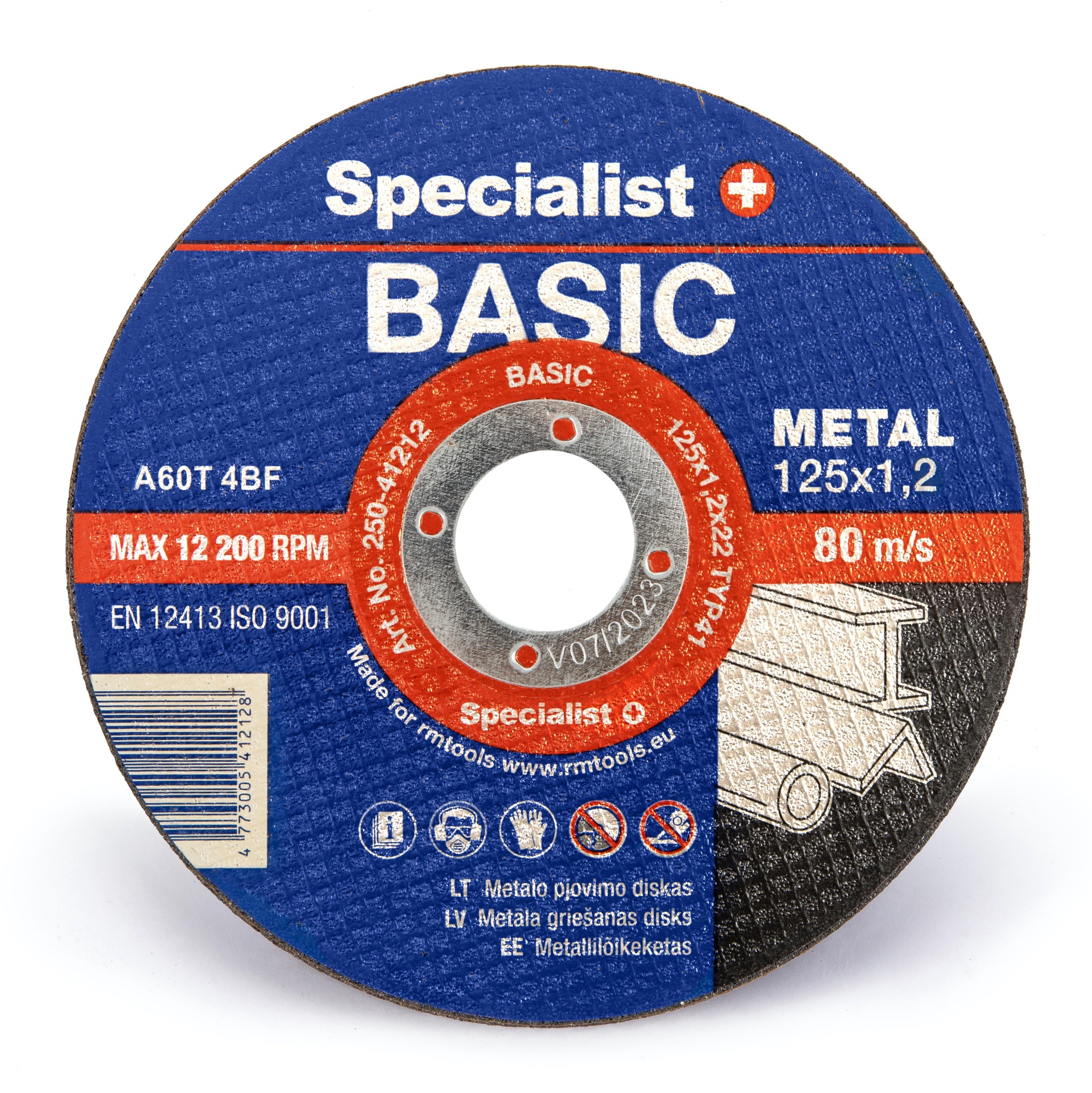 SPECIALIST+ metāla griešanas disks BASIC, 125