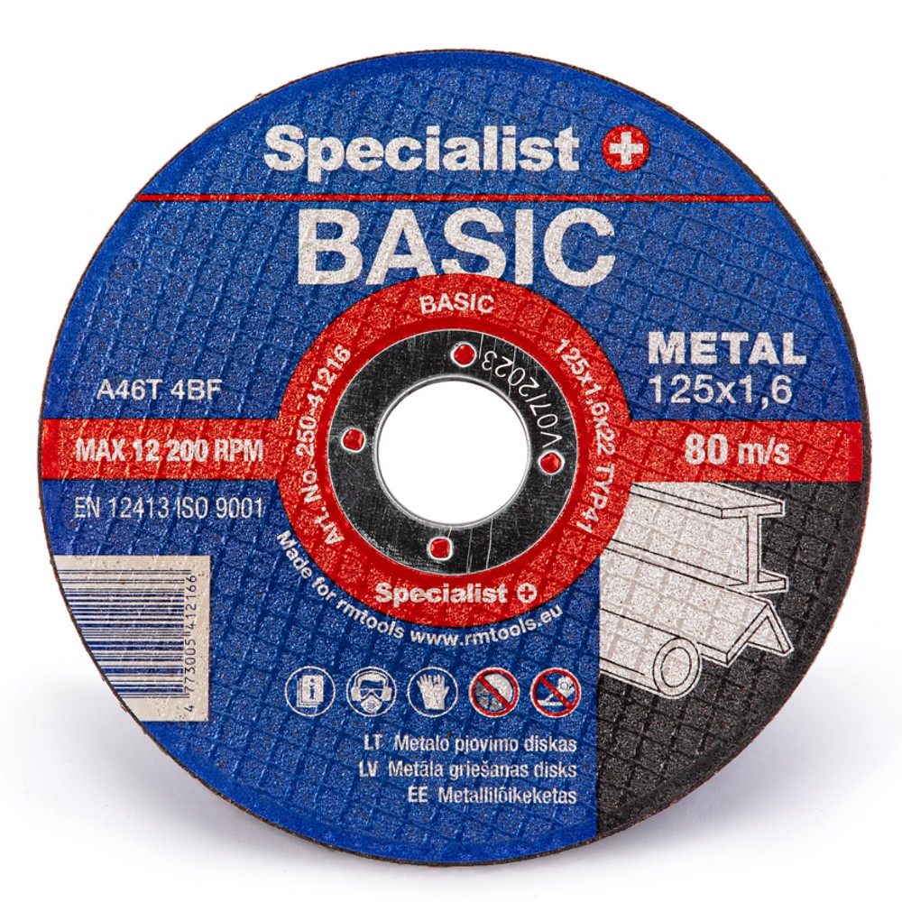 SPECIALIST+ metāla griešanas disks BASIC, 125