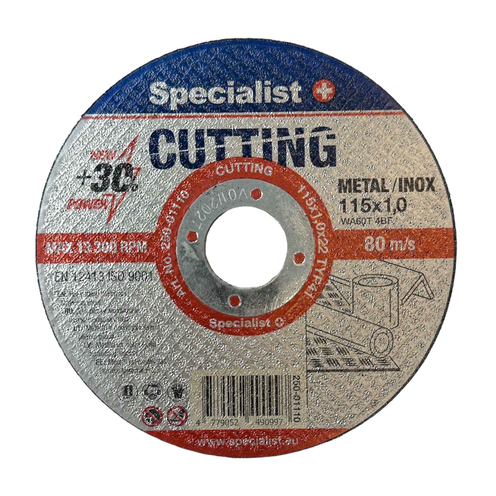 SPECIALIST+ metāla griešanas disks CUTTING, 115
