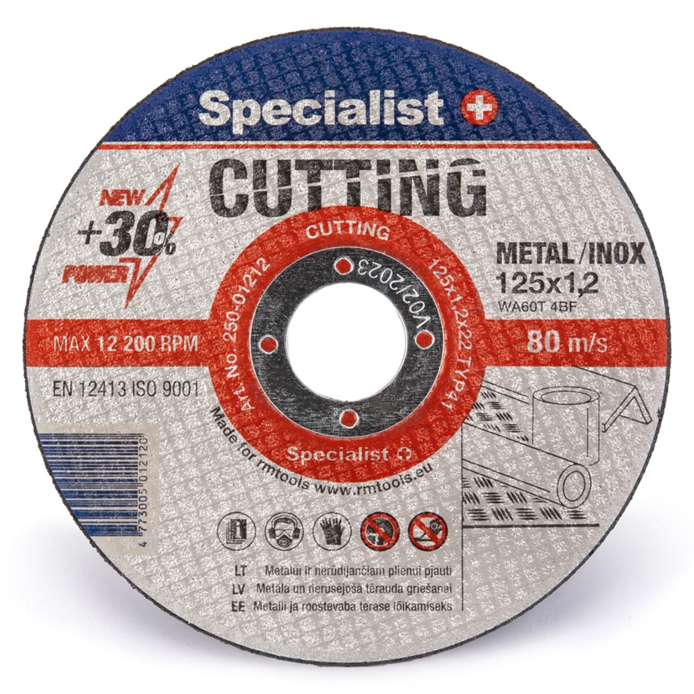 SPECIALIST+ metāla griešanas disks CUTTING, 125