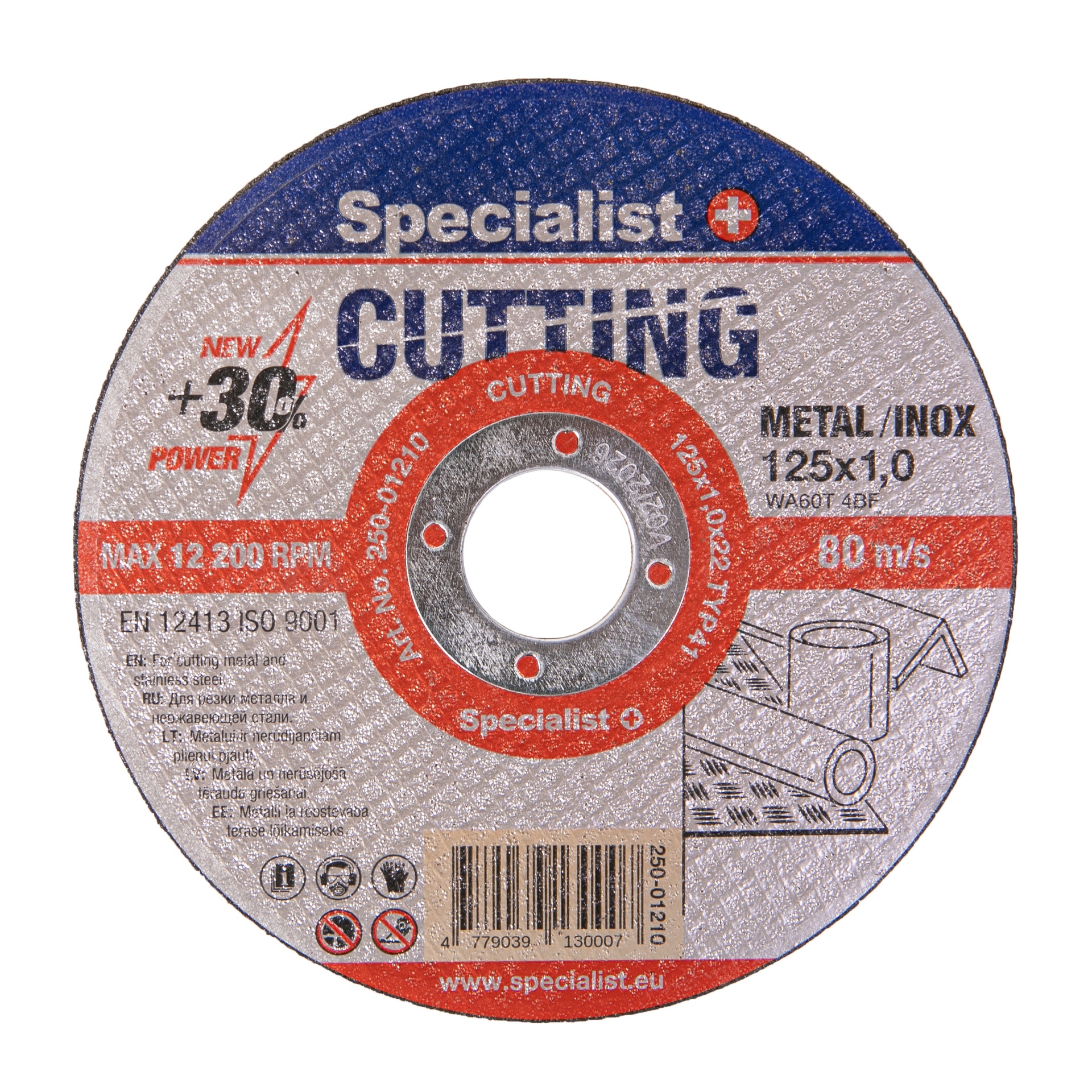 SPECIALIST+ metāla griešanas disks CUTTING, 125