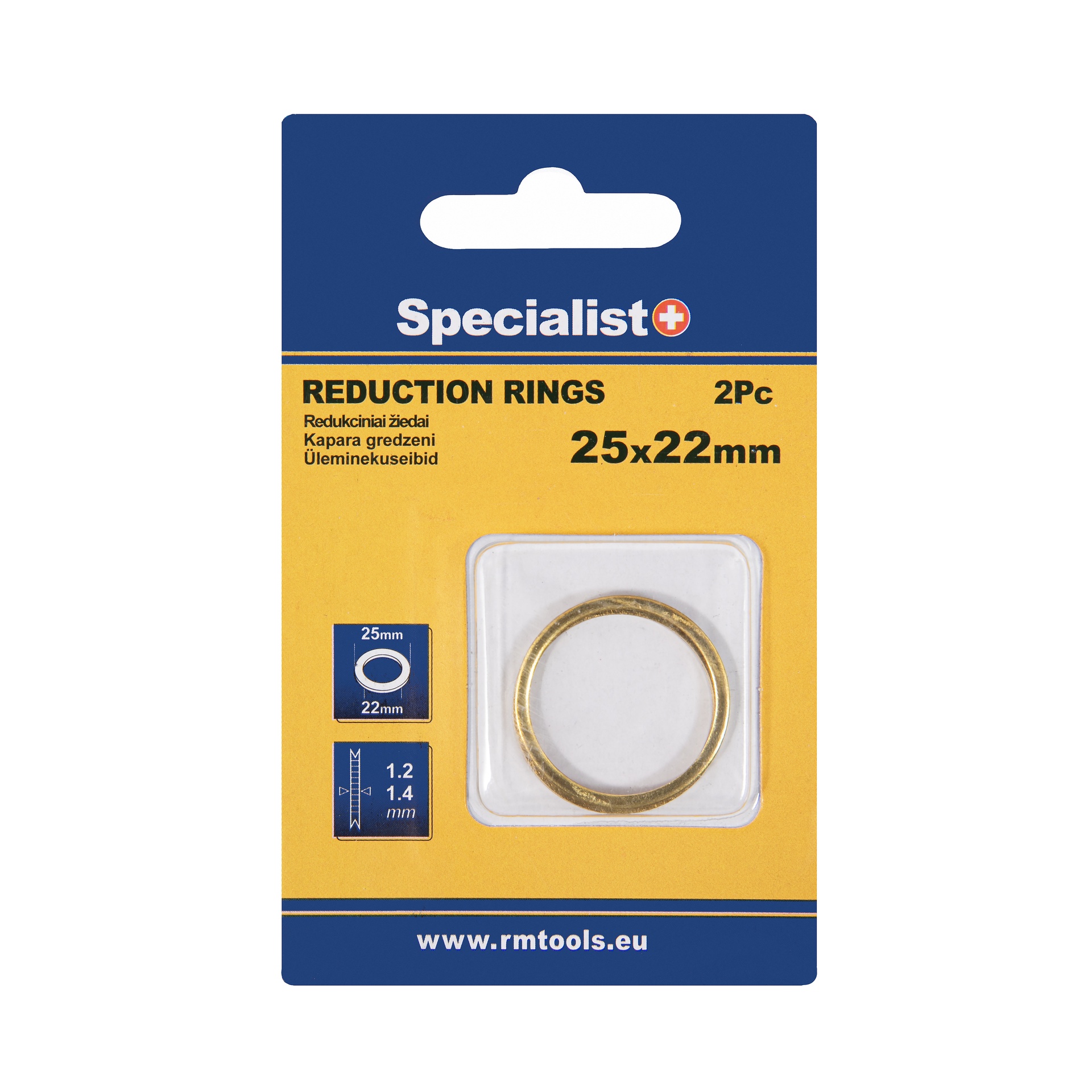 SPECIALIST+ redukcijas gredzens, 25.4 x