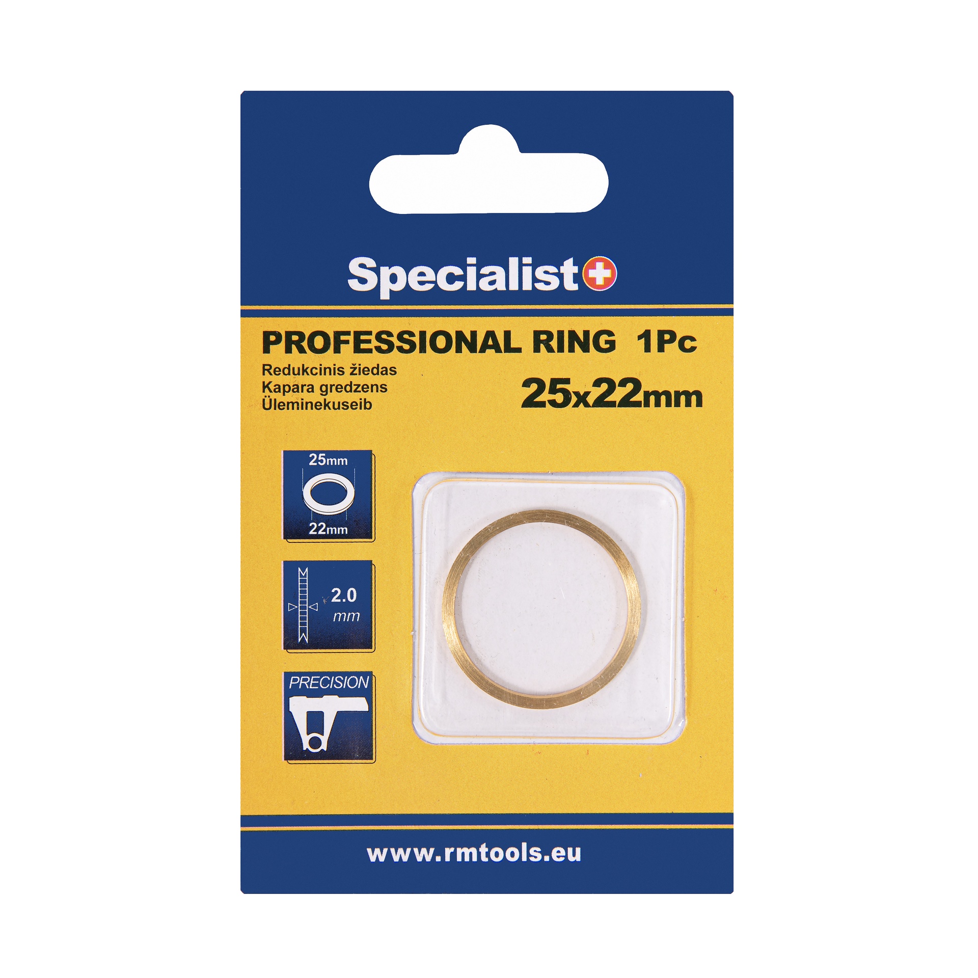 SPECIALIST+ redukcijas gredzens, PRO, 25.4