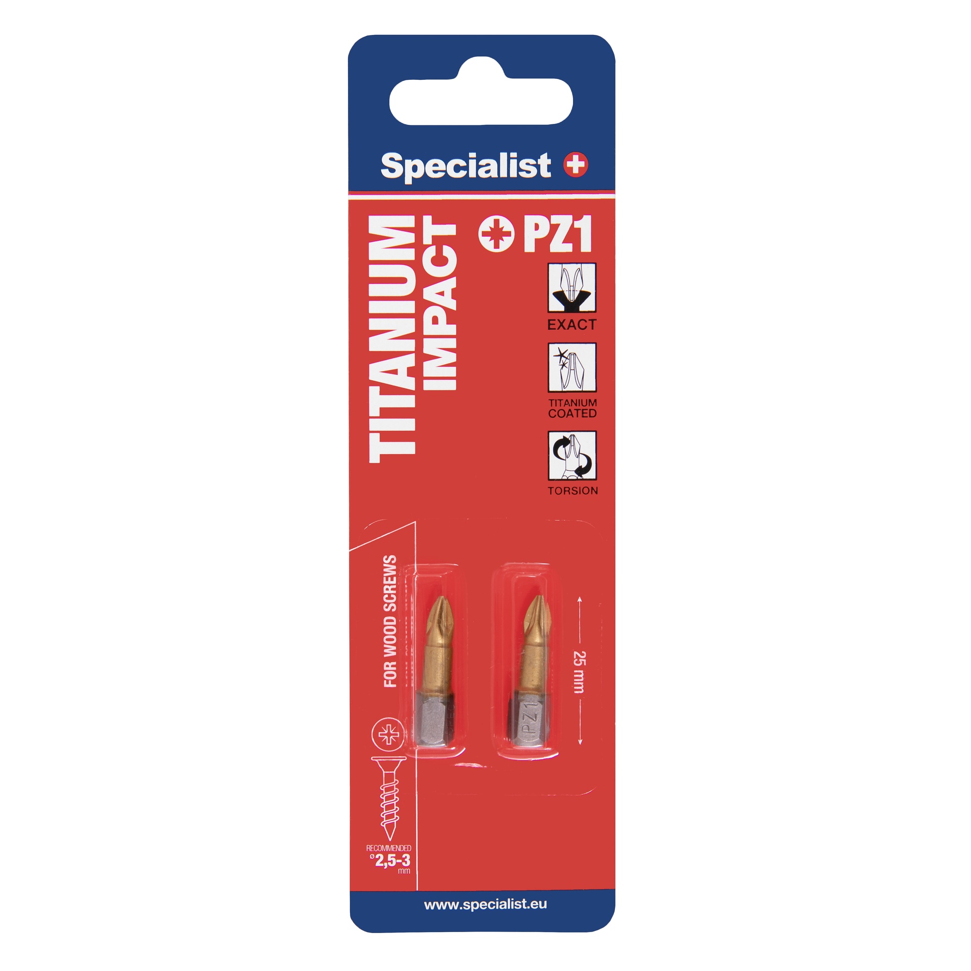 SPECIALIST+ uzgalis TITANIUM PZ1, 25 mm