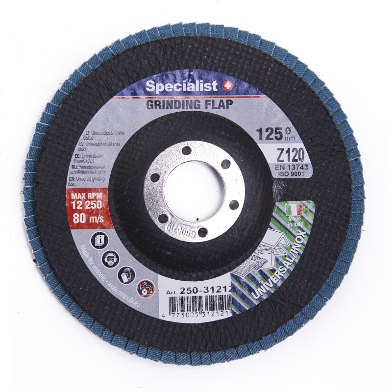 SPECIALIST+ vēdekļveida slīpēšanas disks ZK120, 125