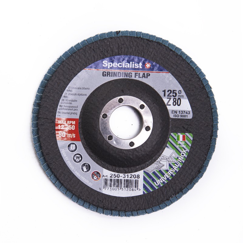 SPECIALIST+ vēdekļveida slīpēšanas disks ZK80, 125