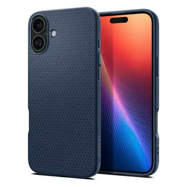 Spigen Liquid Air iPhone 16 granatowy|navy