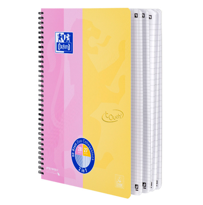 Spirālveida klade OXFORD TOUCH DUO, A4+
