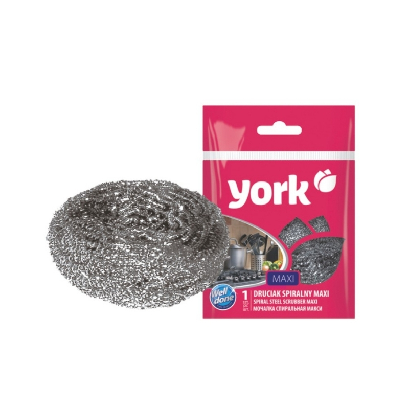 YORK Spirālveida tērauda skrubis MAKS |