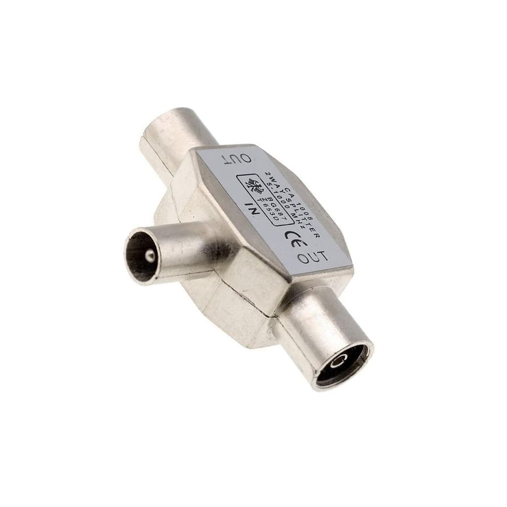 GOOBAY Splitter; coaxial 9.5mm socket