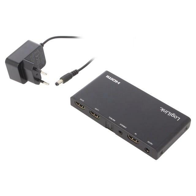 LOGILINK Splitter; HDMI 2.0; Input: