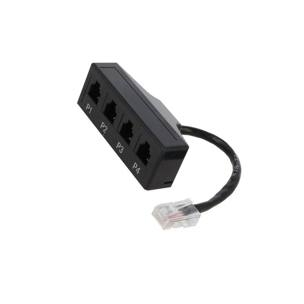 LOGILINK Splitter; RJ11 socket x4,RJ45