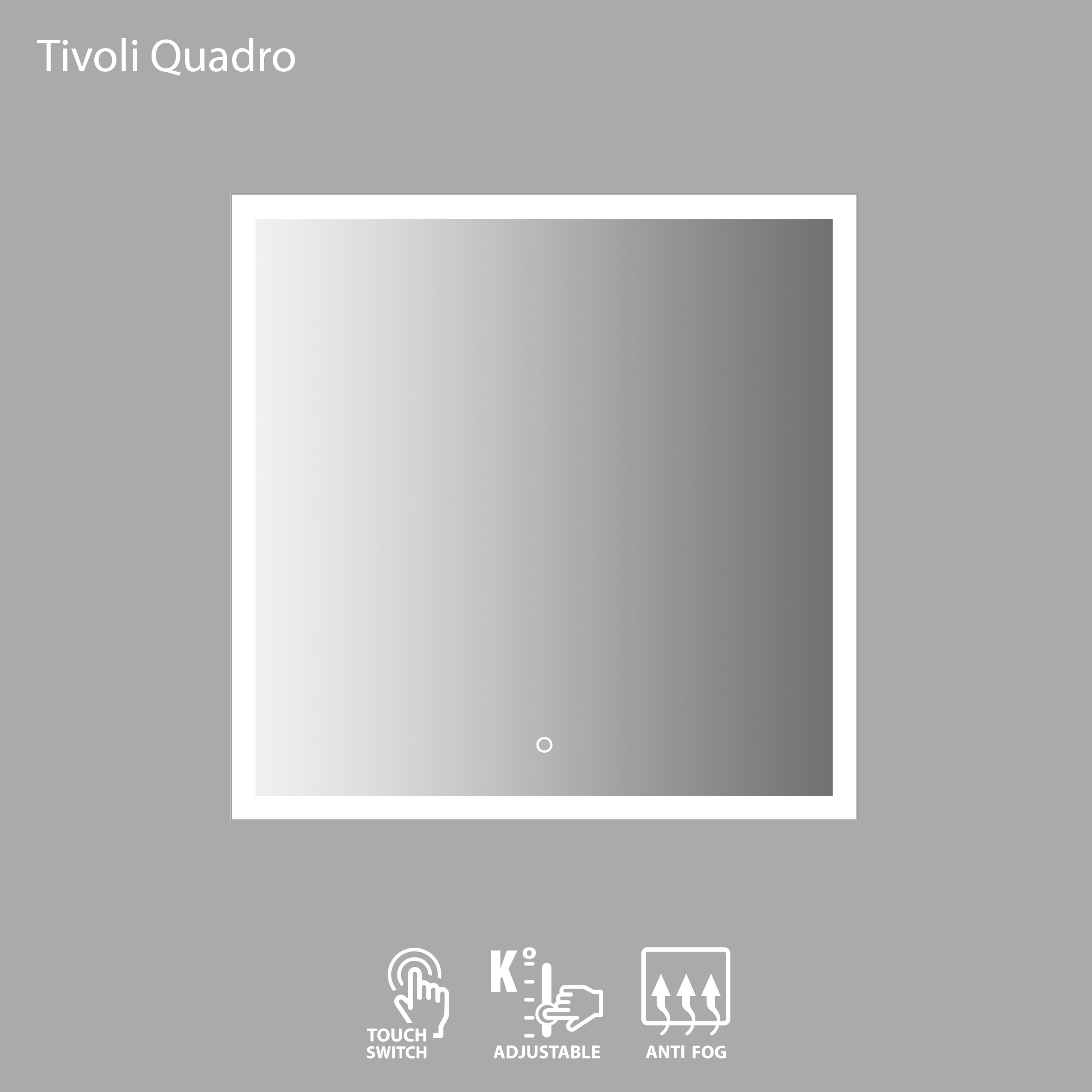 VENTO Spogulis ar apgaismojumu LED TIVOLI