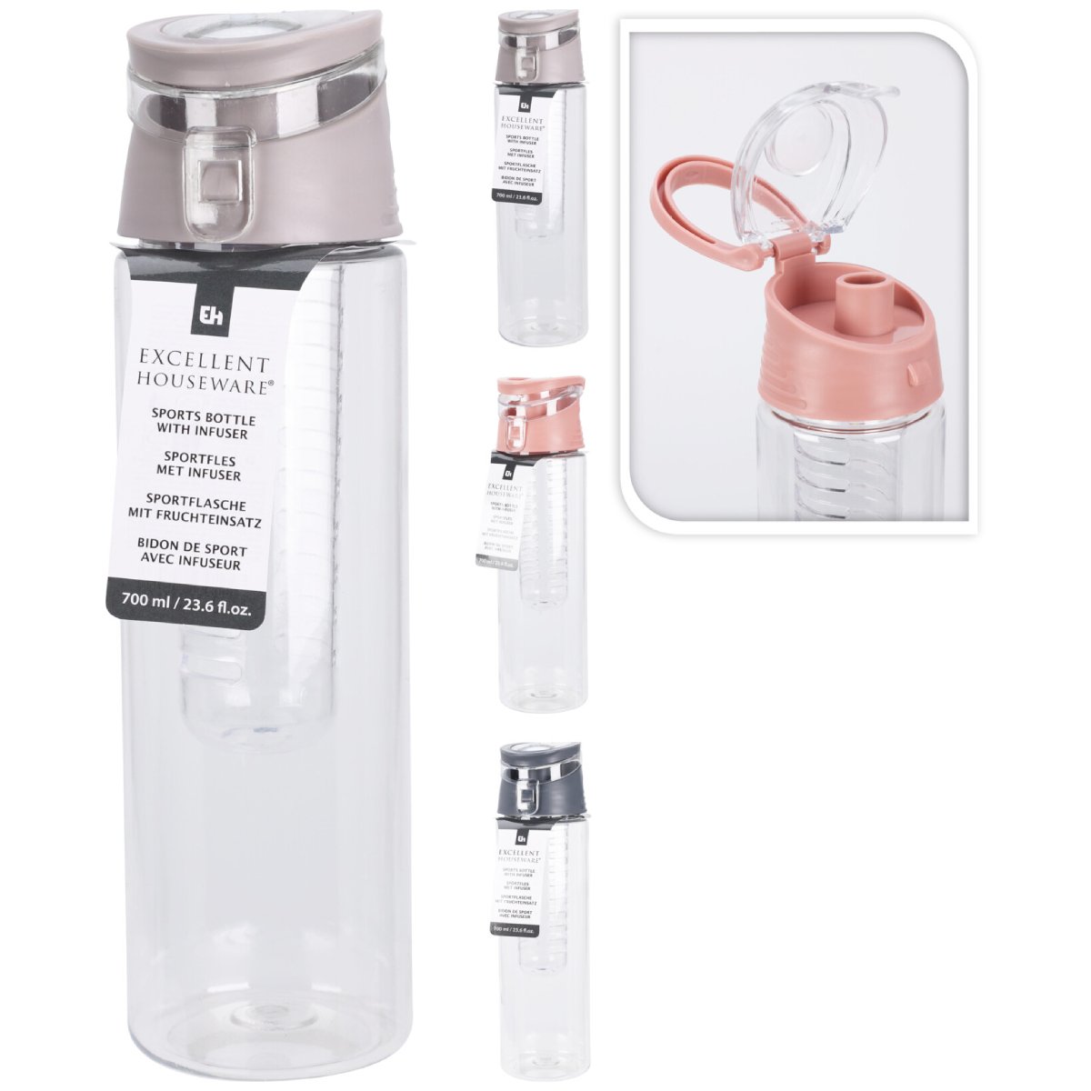 EXCELLENT HOUSEWARE Sporta pudele 700ml |