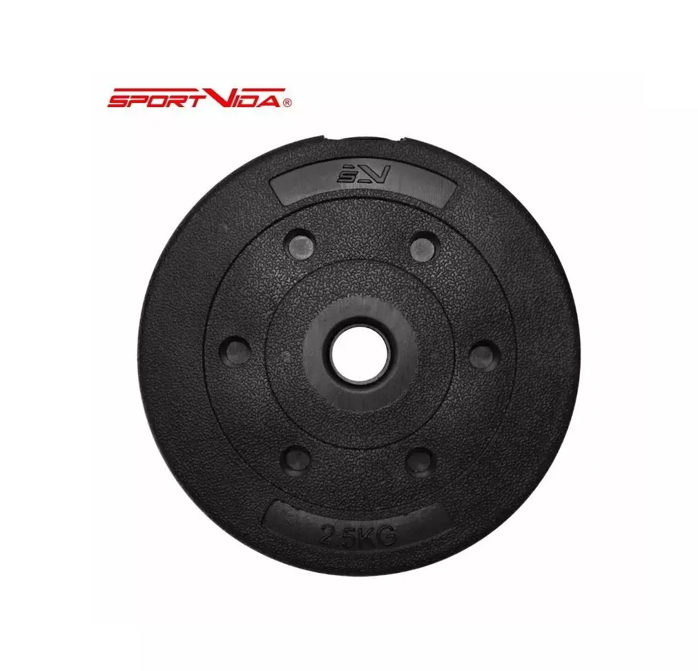 SportVida Gumijota Diska Svars grifam 2