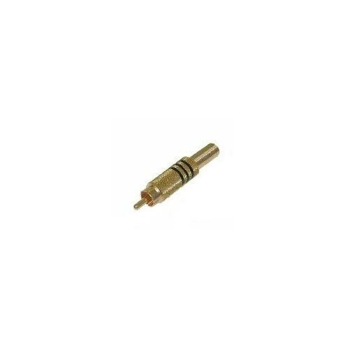 OEM Spraudnis RCA apzeltīts 7mm melnajam