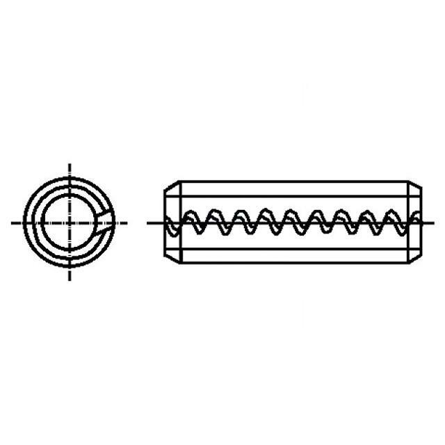BOSSARD Springy stud; spring steel; BN