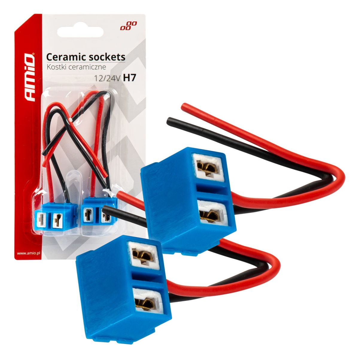 AMIO Spuldzes ligzda 2 pcs H7