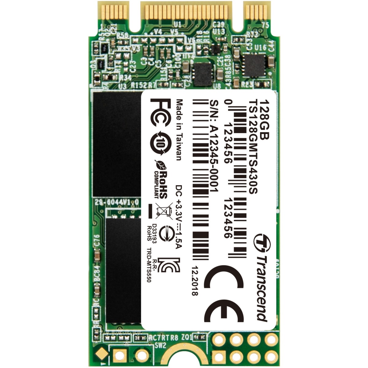 SSD 128GB Transcend M.2 MTS430S