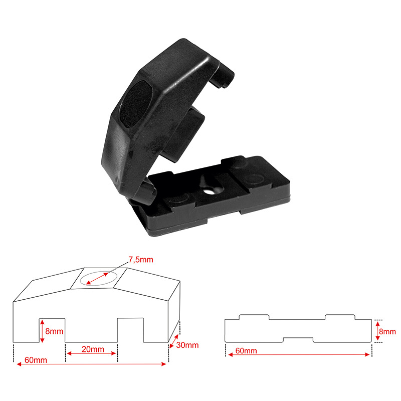 St.2D pan.divp 30*60mm RAL9005