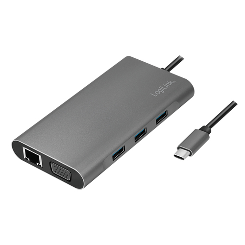 Stacija/replikators LogiLink USB-C 10w1 (UA0383) |