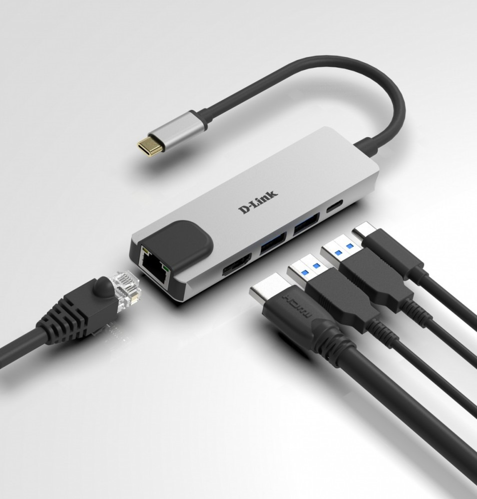 Stacja/replikator D-Link 5w1 USB-C (DUB-M520) |