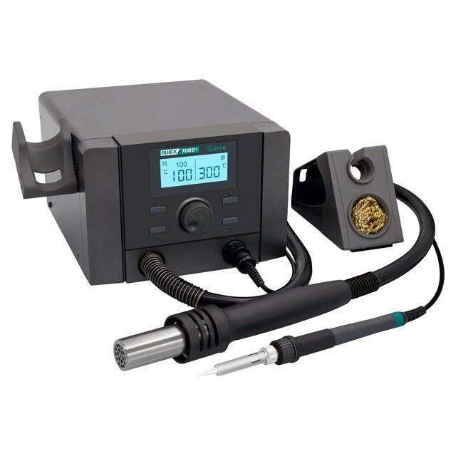 Station: hot air; digital,with push-buttons