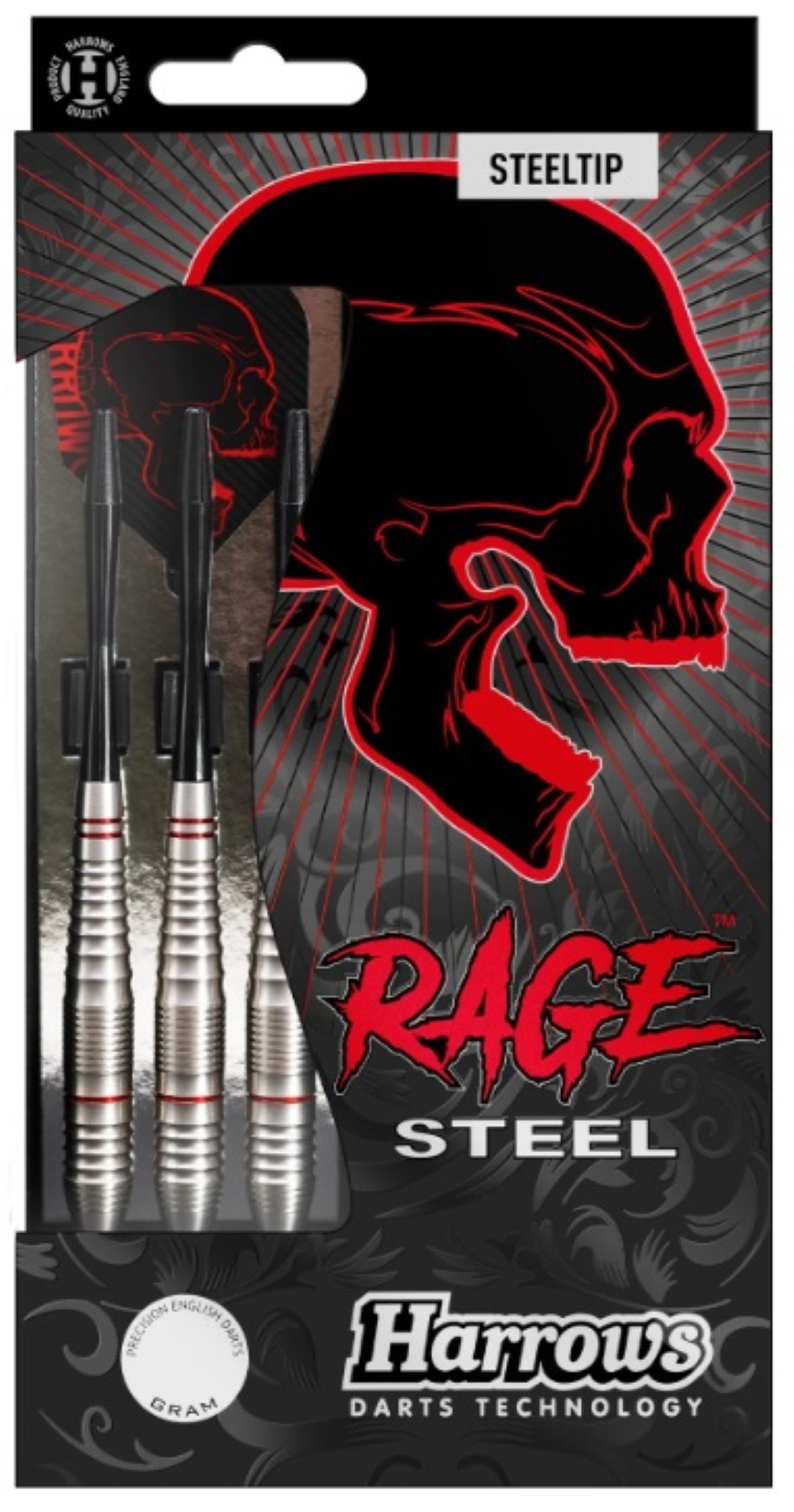 Steeltip darts HARROWS RAGE 3x23gR |