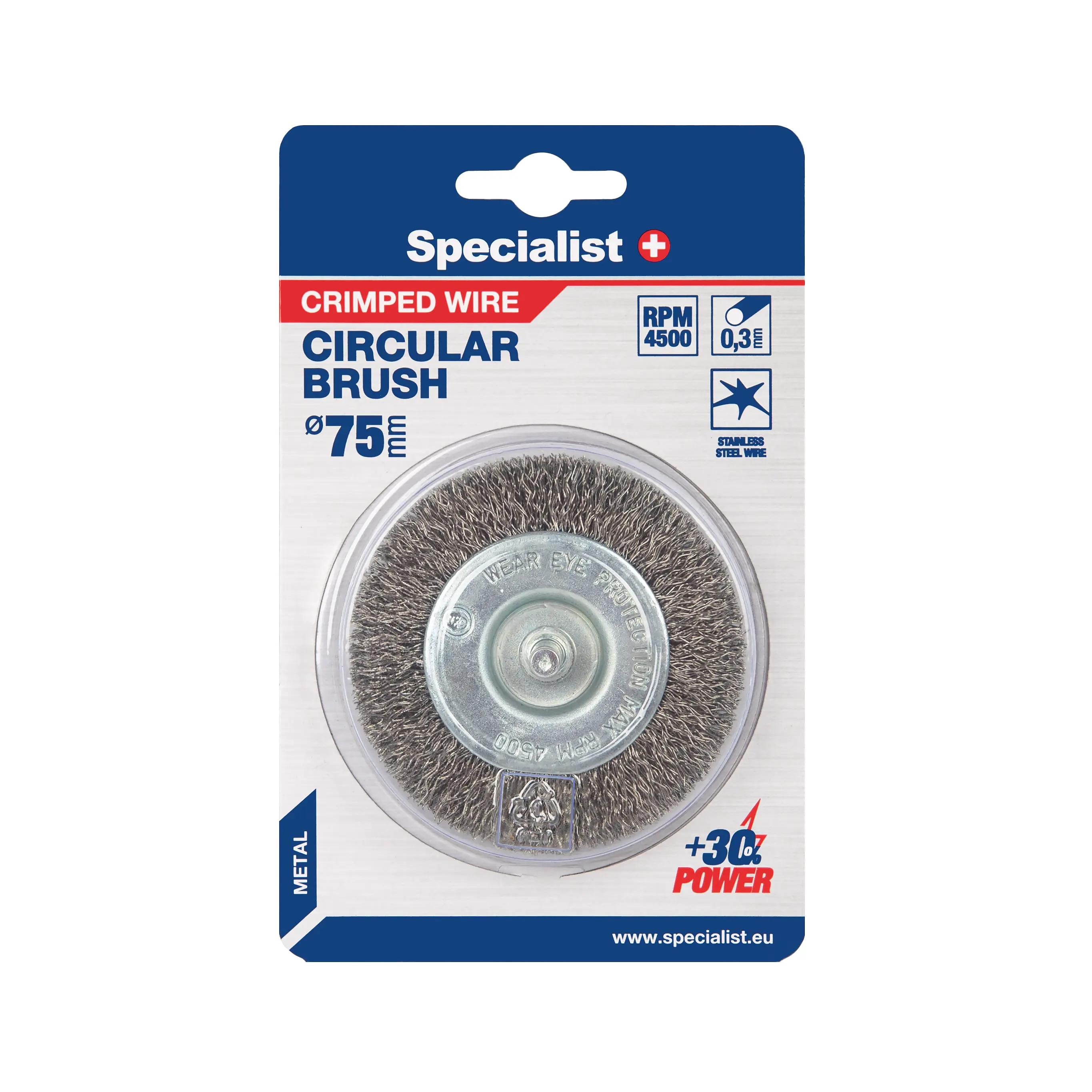 Stiepļu birstes ripa ar taisnu stiepli