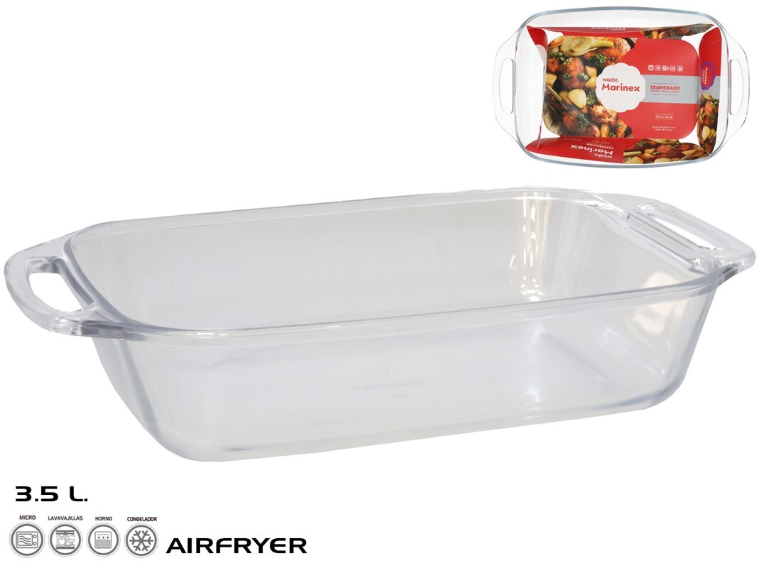 Stikla cepamtrauks 37x23x8 cm 3,5