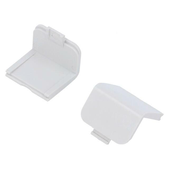 KRADEX Stopper; ABS; light grey; 10pcs