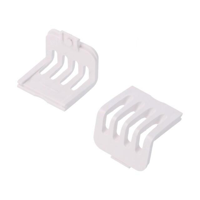 KRADEX Stopper; ABS; white; vented; 10pcs
