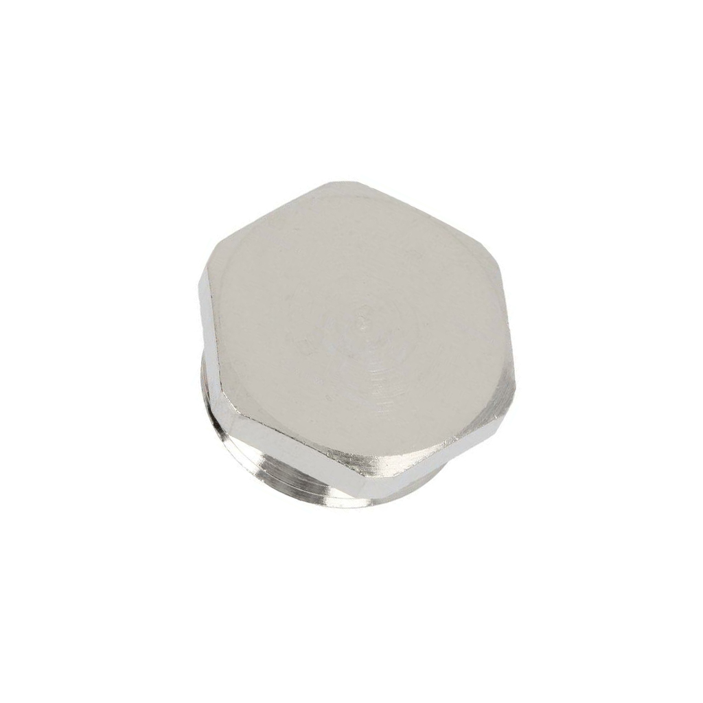 Stopper; PG11; IP54; brass; Plating: nickel
