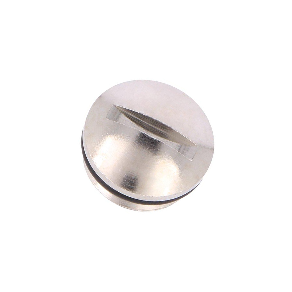 Stopper; PG7; IP68; brass; Plating: nickel
